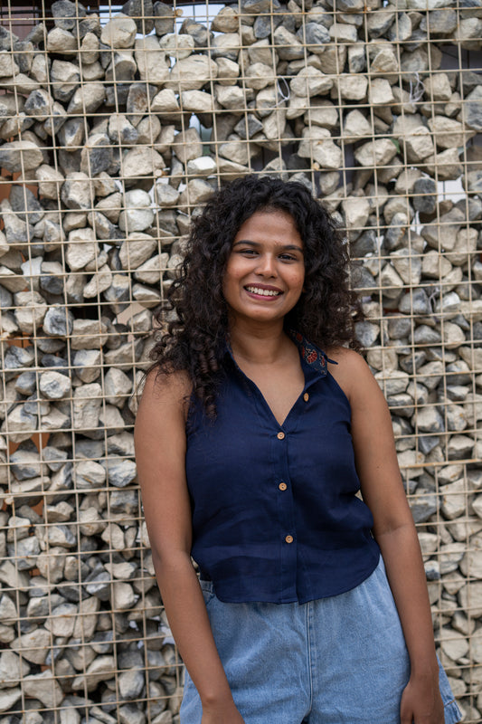 Bottoms Up Halter Neck Top