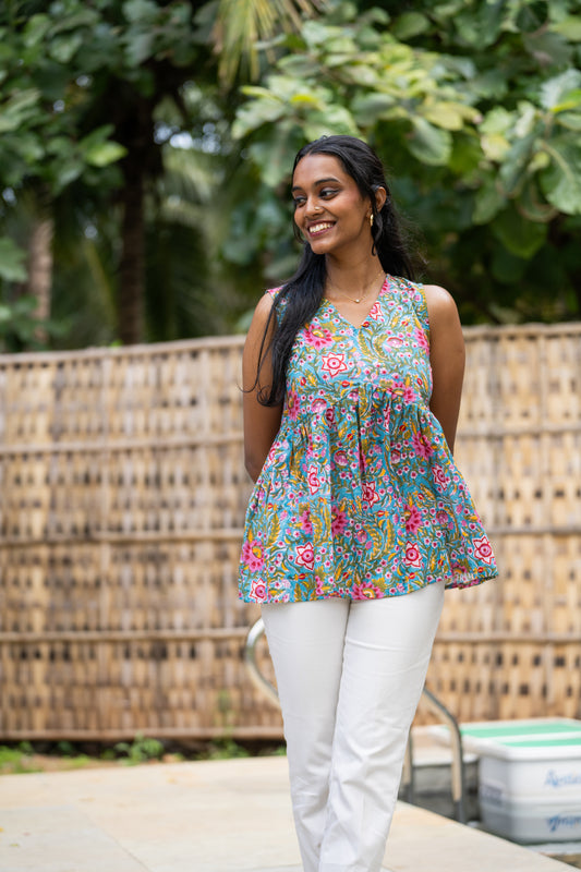 Dil Dhadakne Do Sleeveless Peplum Top