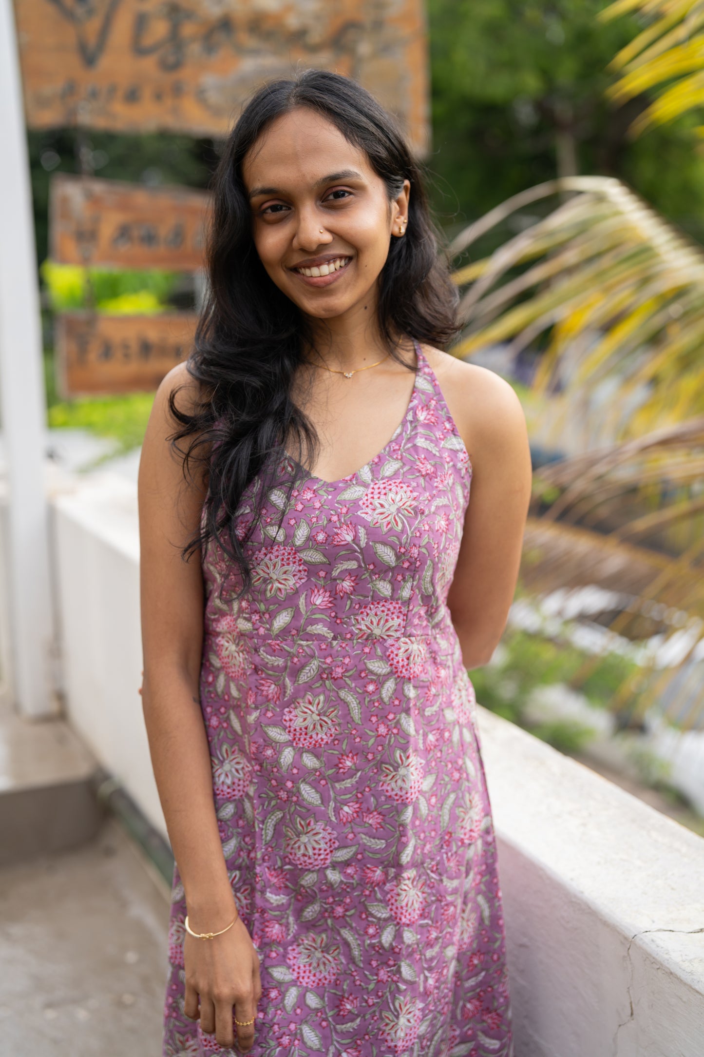 Jaljeera Halter Neck Dress