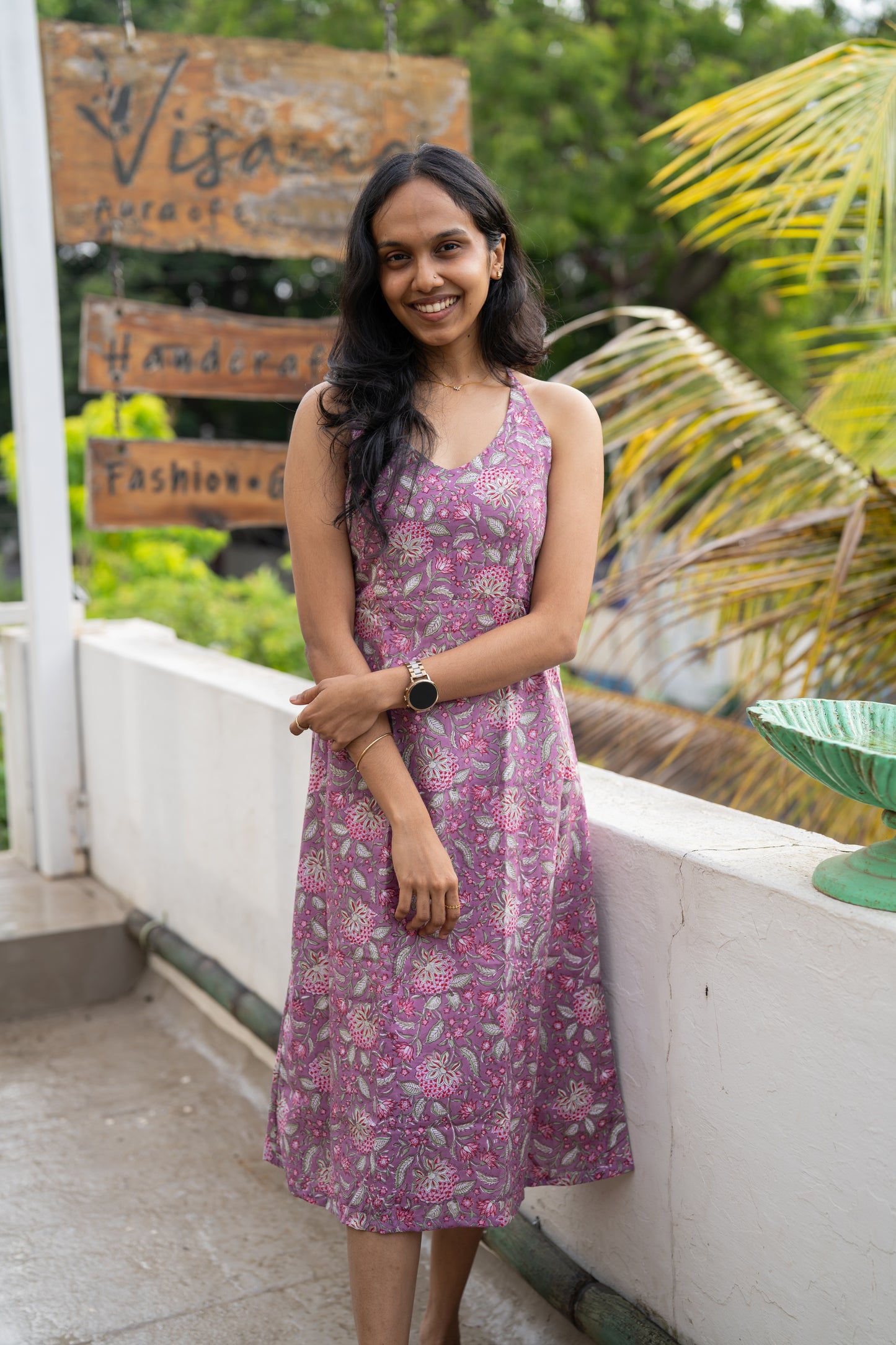 Jaljeera Halter Neck Dress