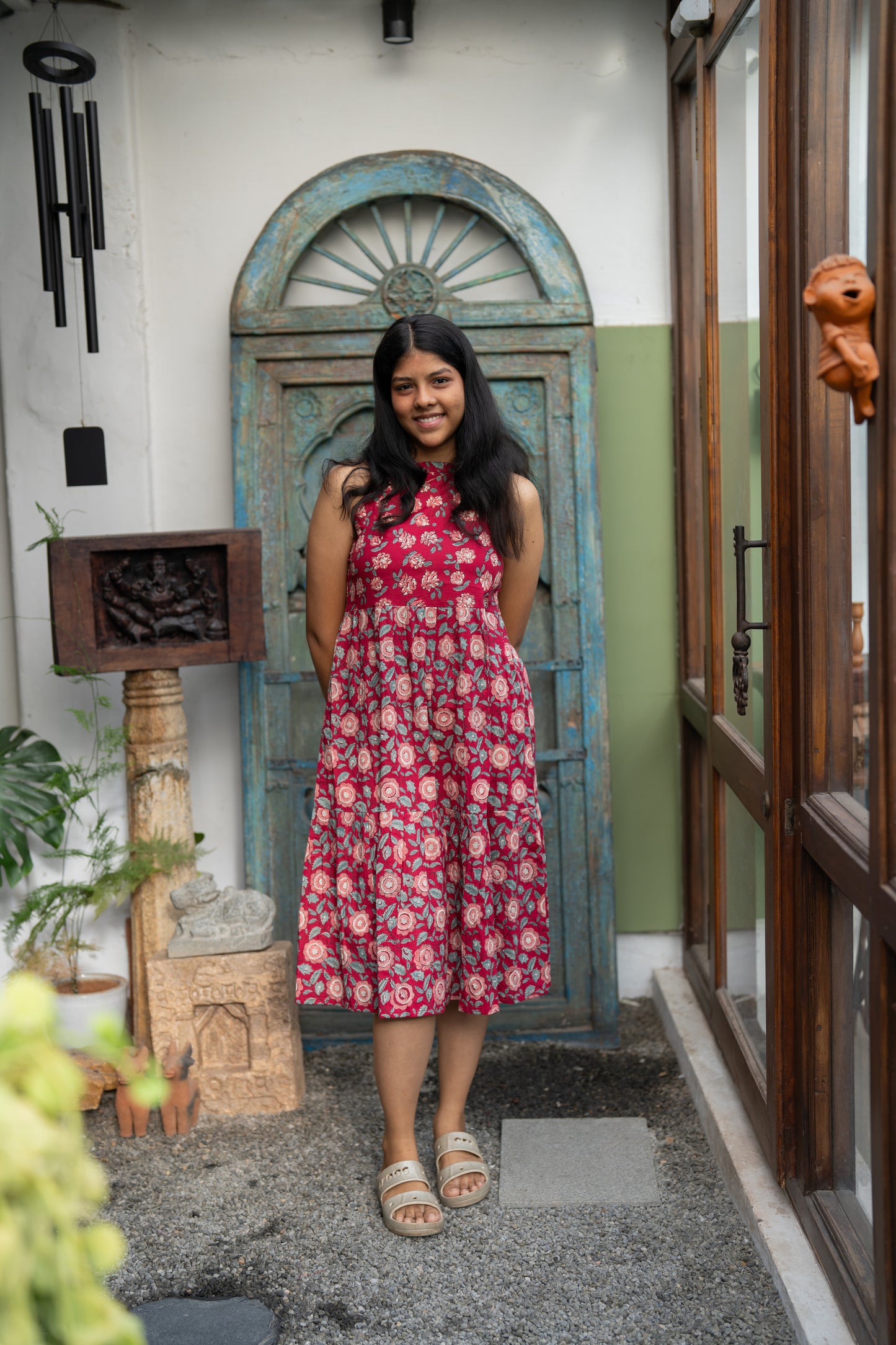 Kara Pori Halter Neck Dress
