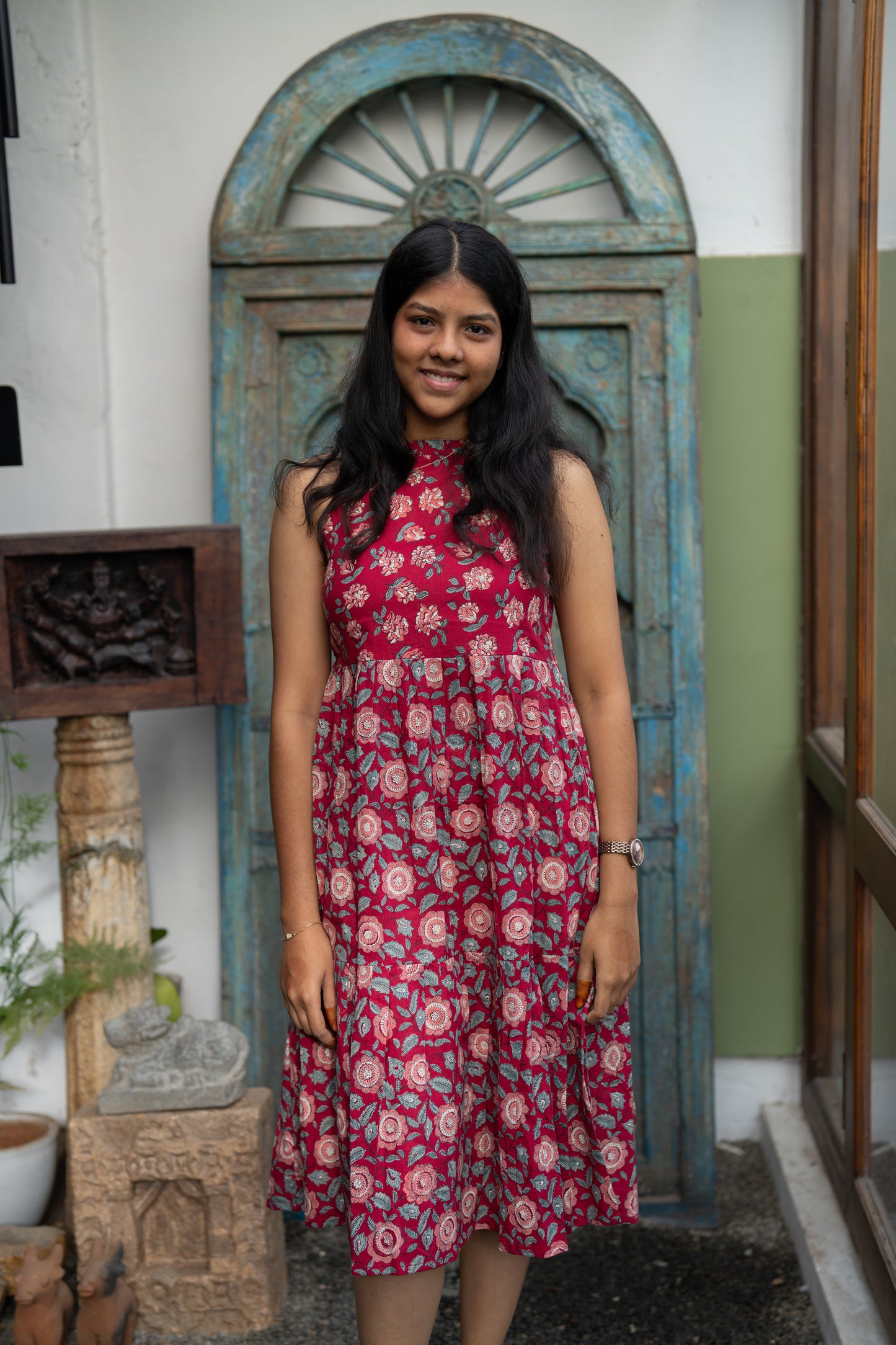 Kara Pori Halter Neck Dress