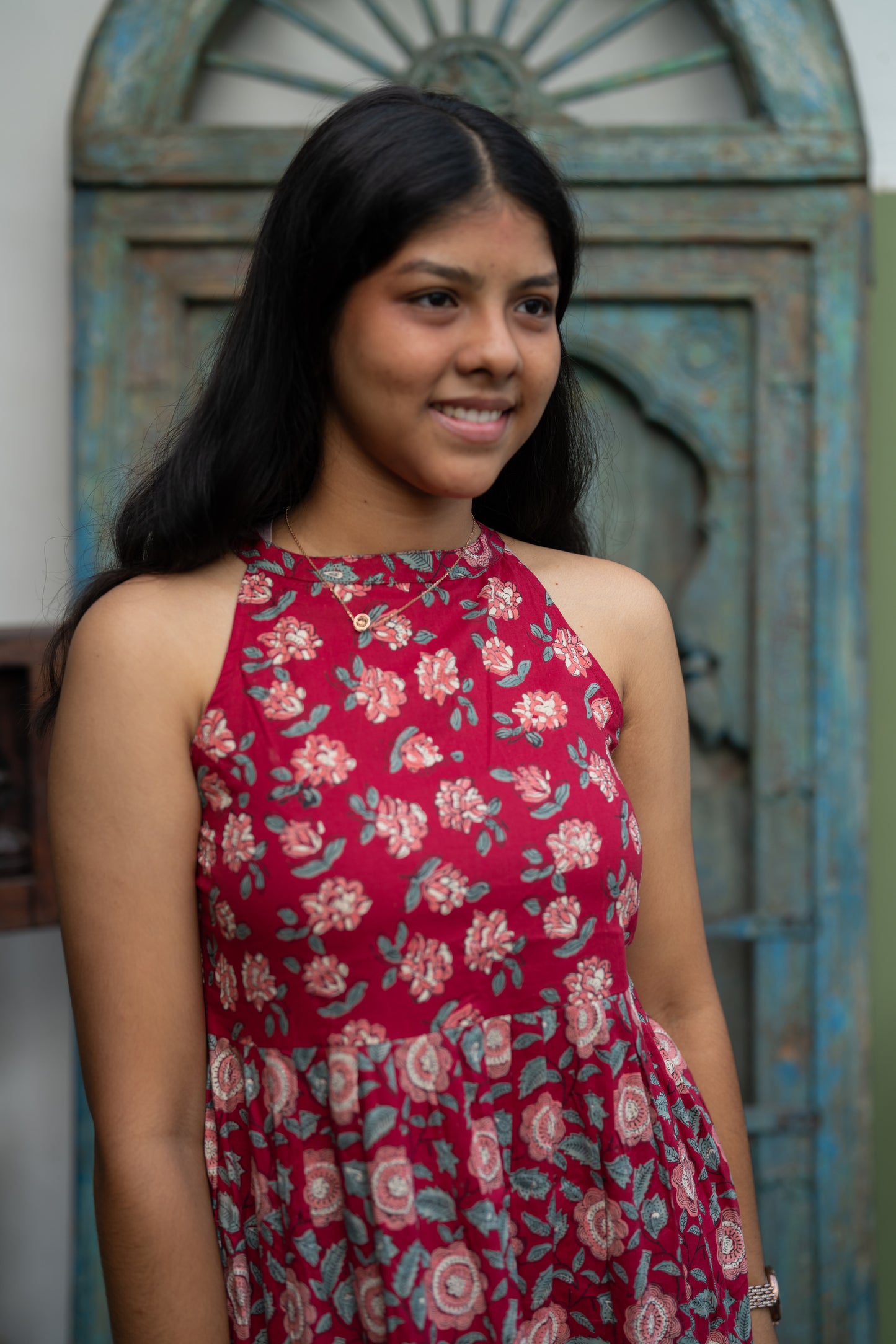 Kara Pori Halter Neck Dress