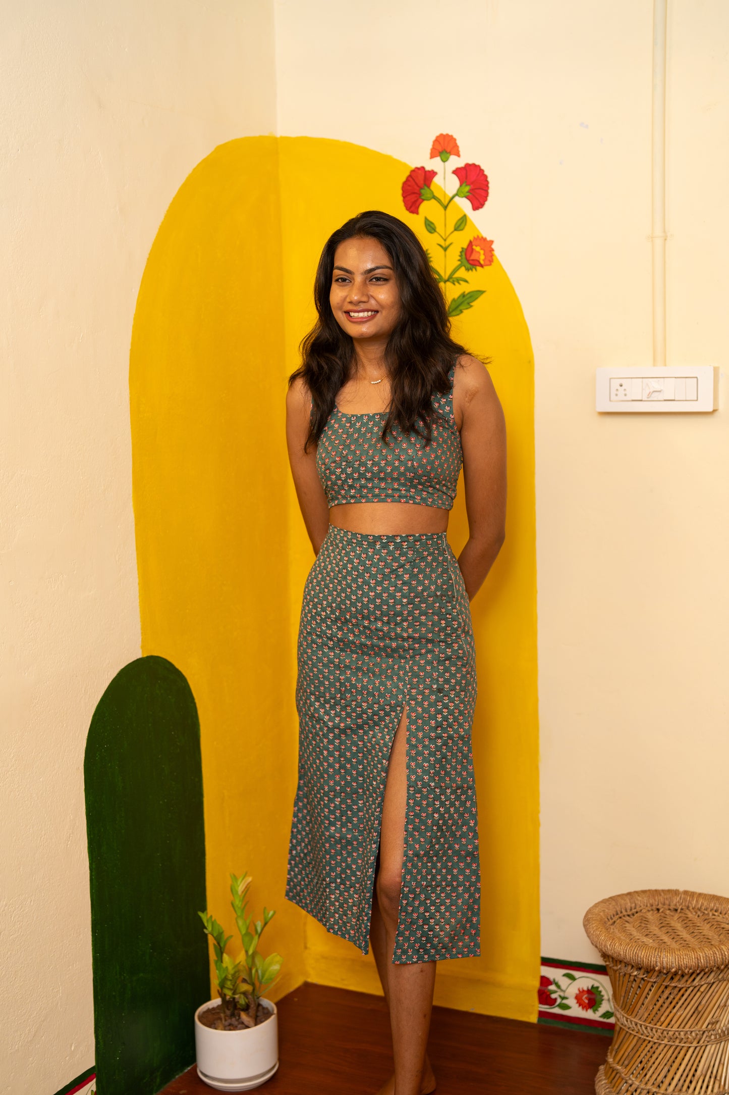 Mirthu Handblock Co-ord Set