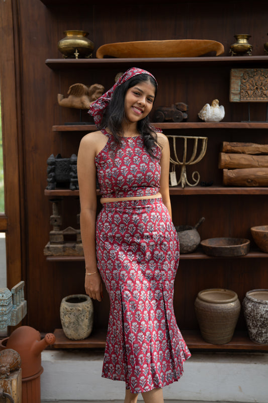 Oorga Achaar Mermaid Skirt Co-ord Set