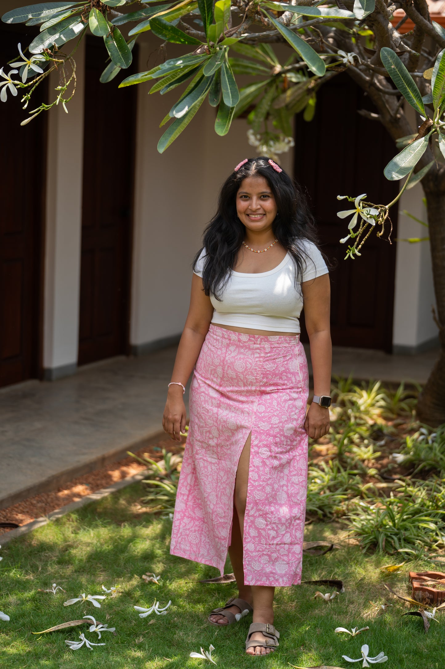 Panju Mittai Slit Skirt
