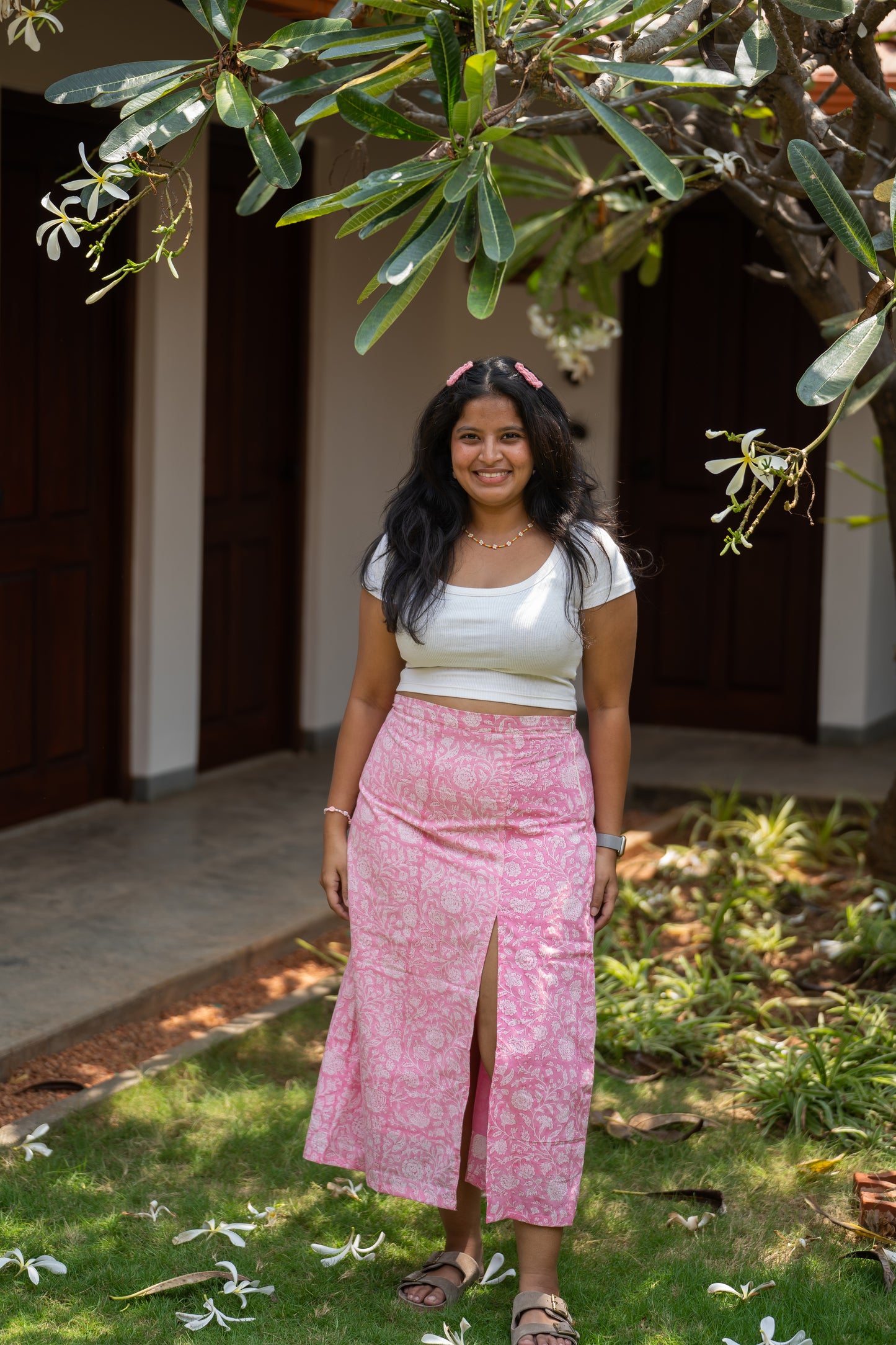 Panju Mittai Slit Skirt