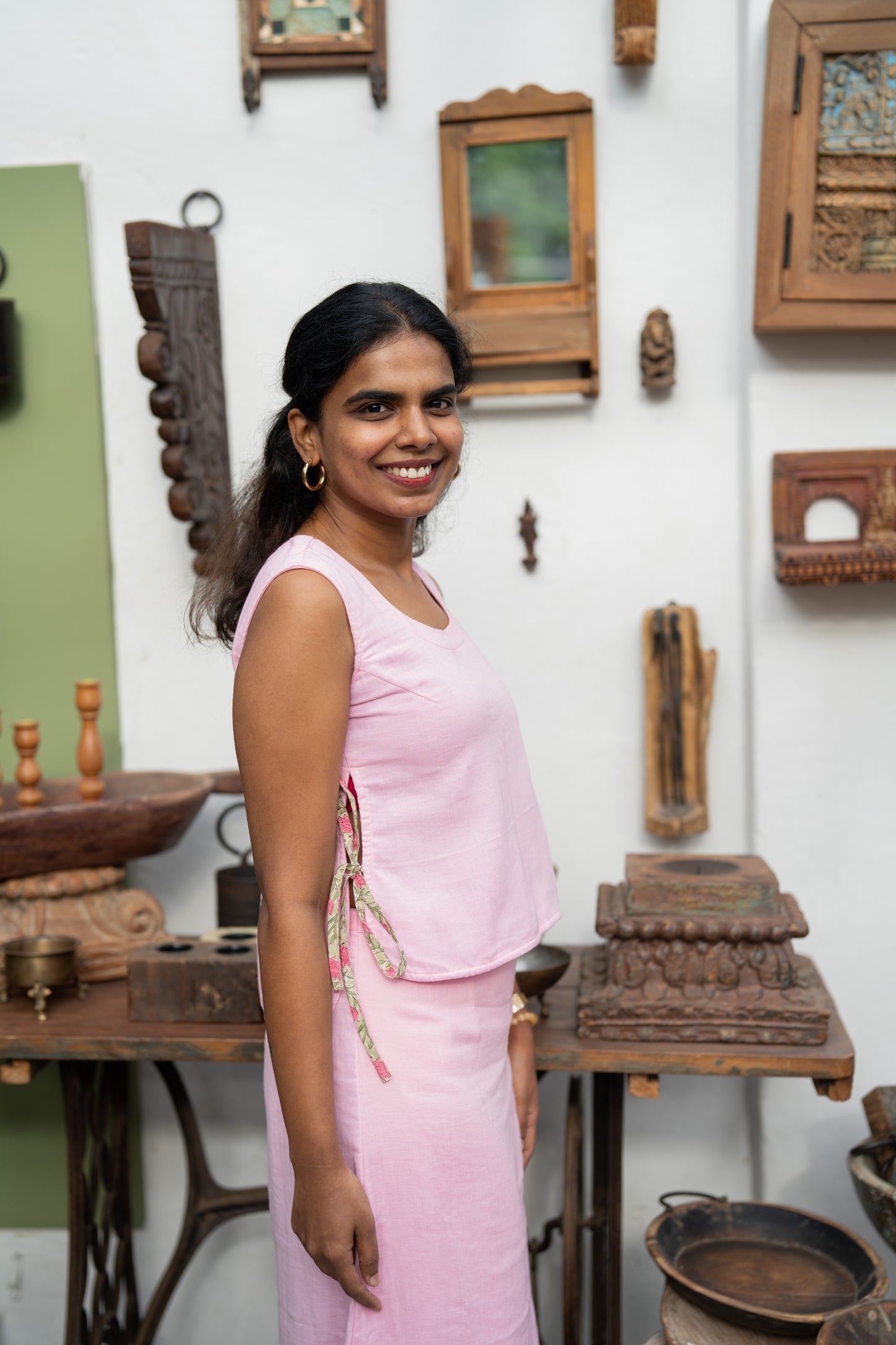 Pani Puri Co-ord Set (Tie-up Top)