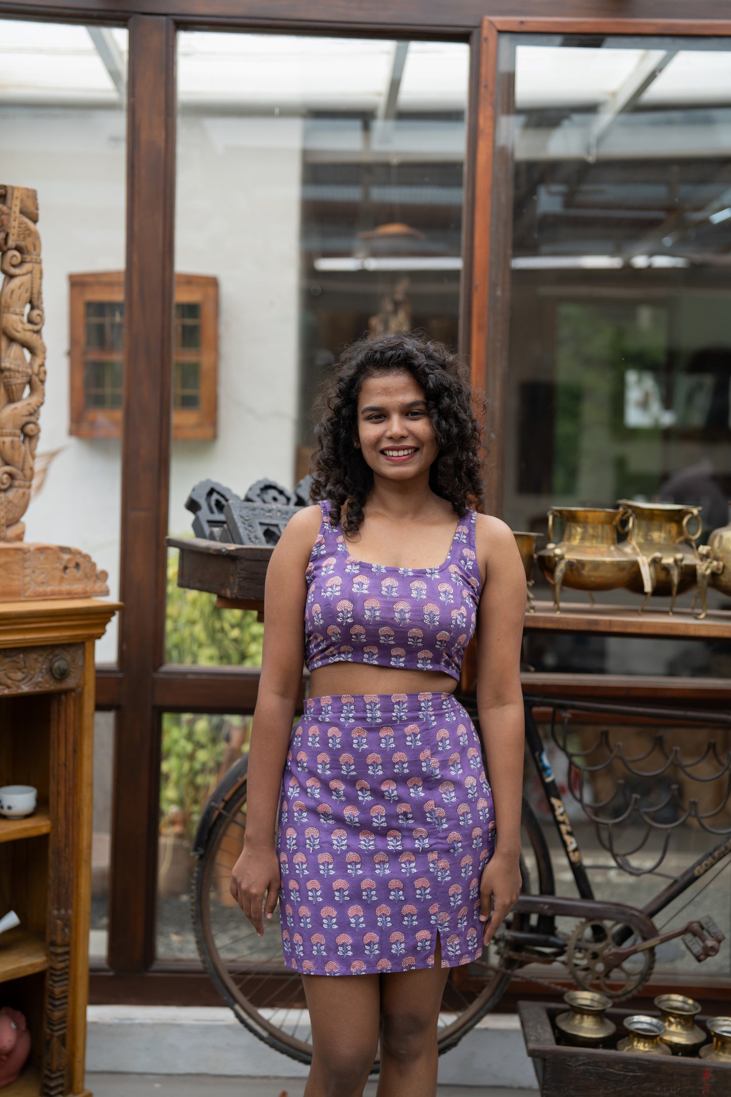 Puli Mittai Mini Skirt Co-ord Set
