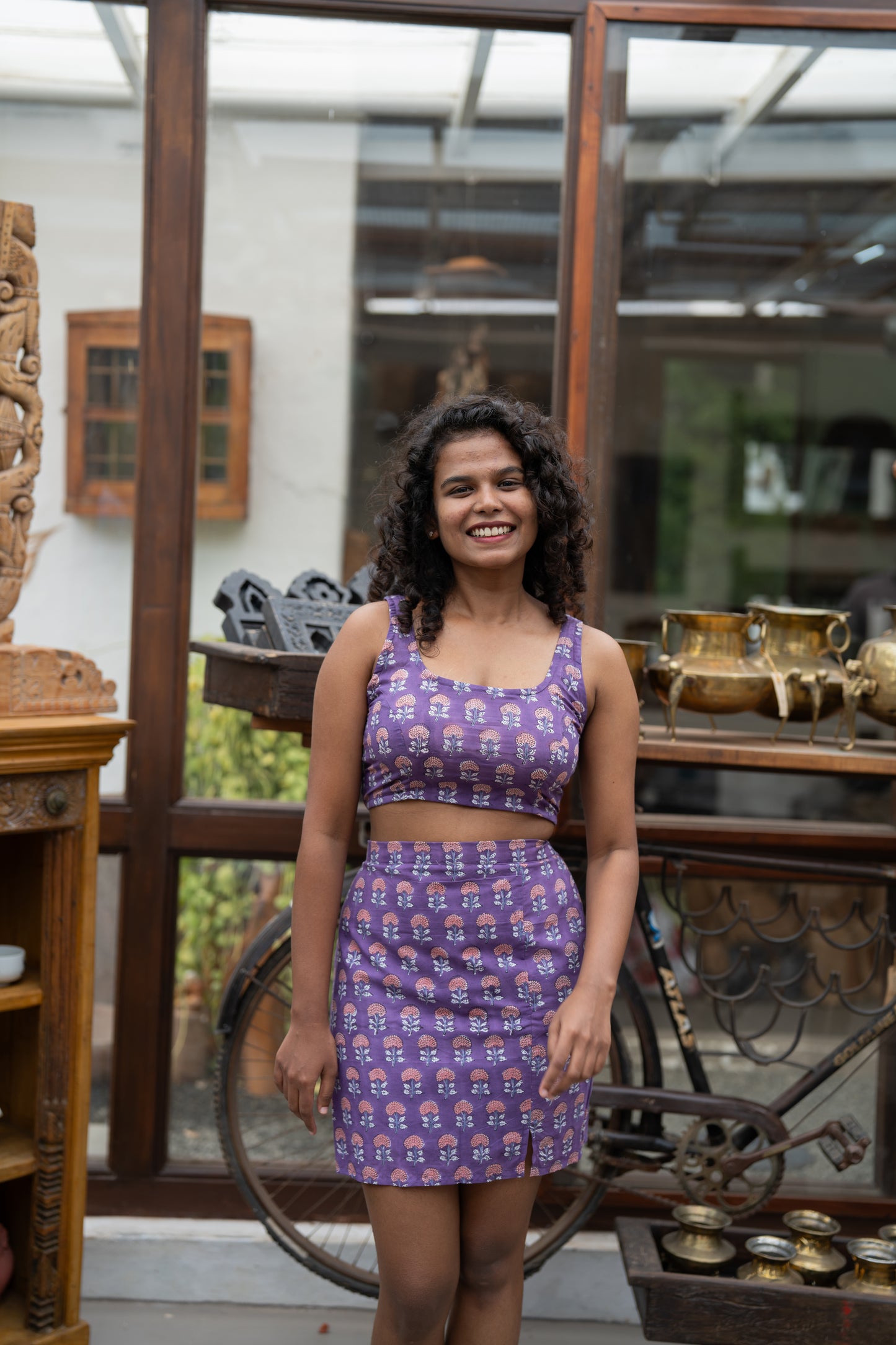 Puli Mittai Mini Skirt Co-ord Set