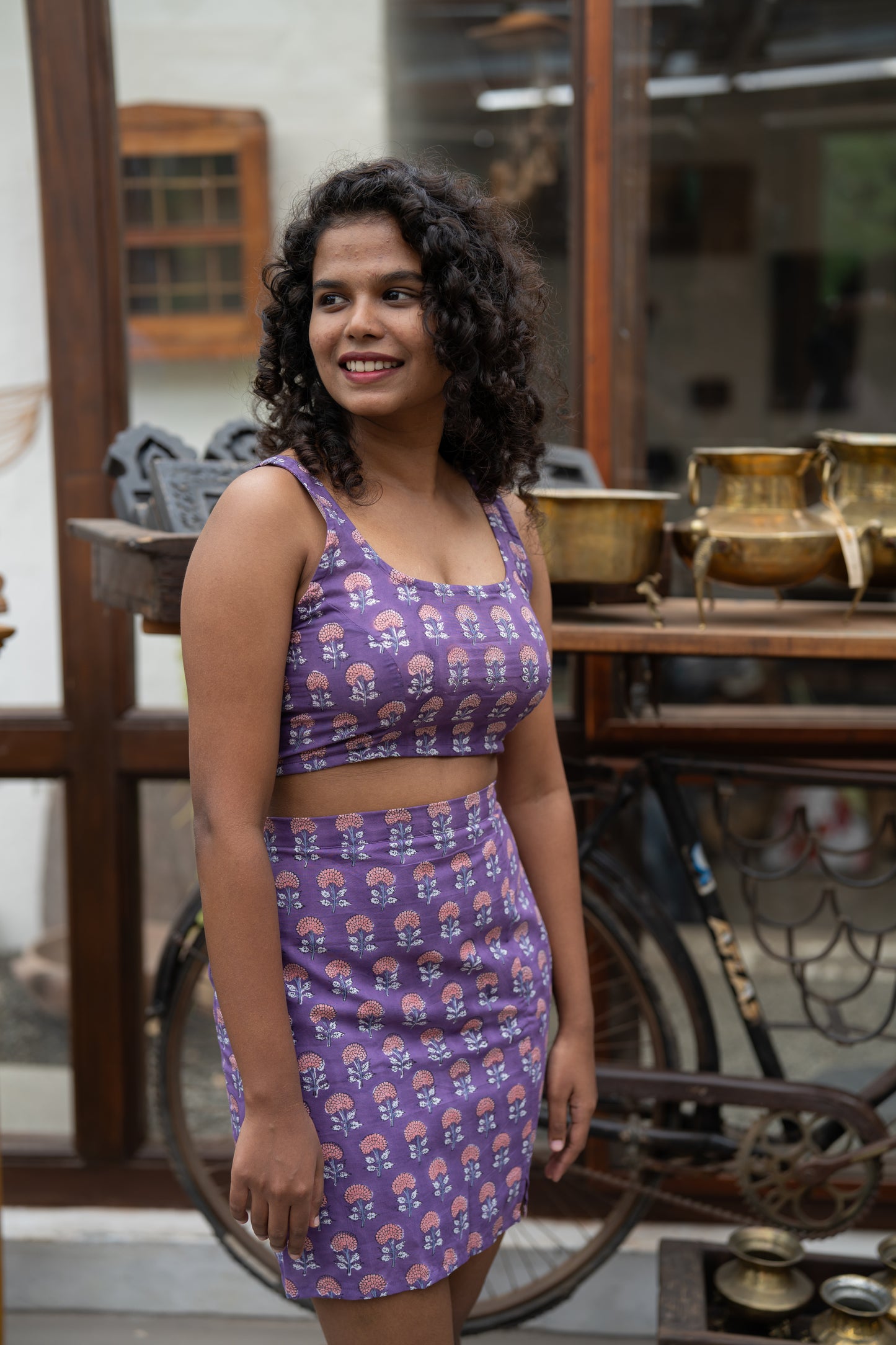 Puli Mittai Mini Skirt Co-ord Set