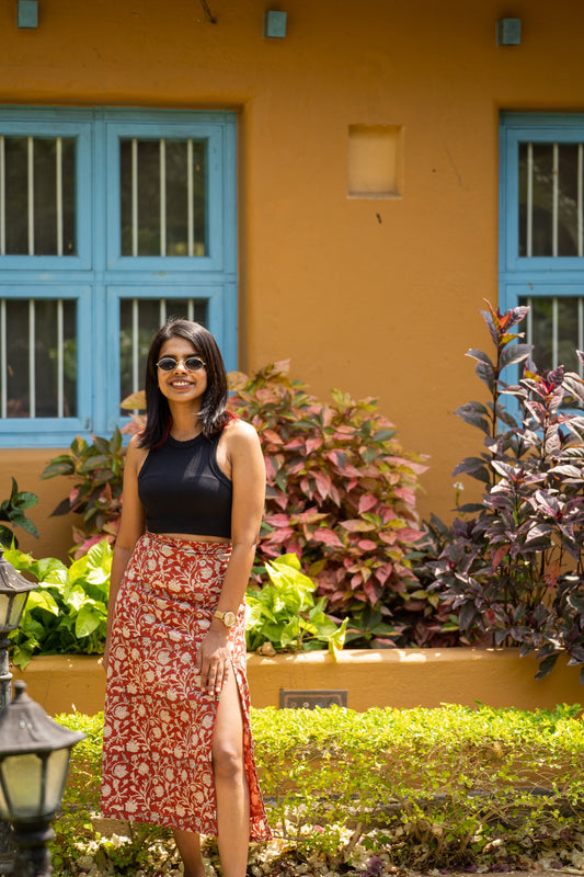 handblock skirt