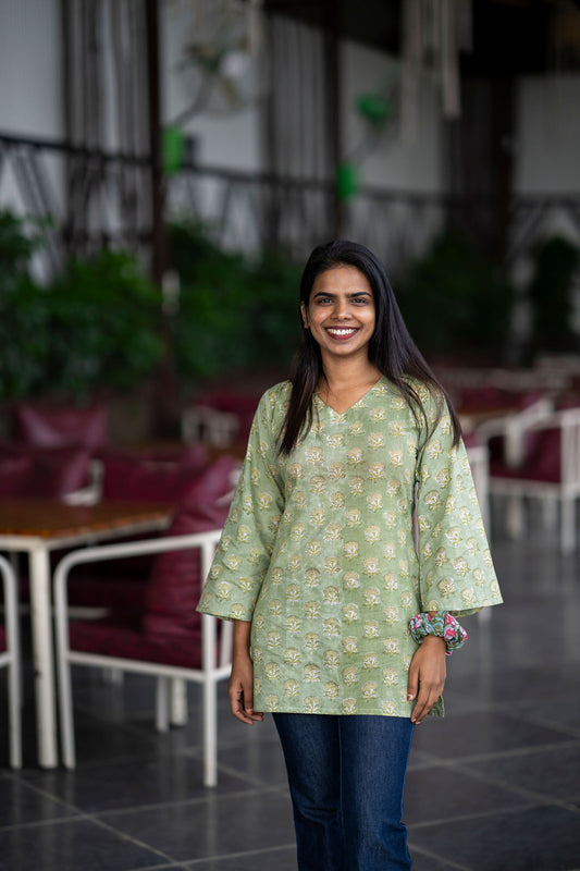 Mojito Sleeved Kurti