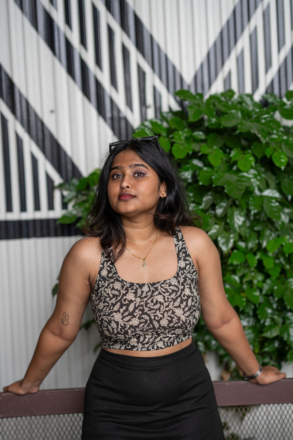 Disco Printed Crop Top