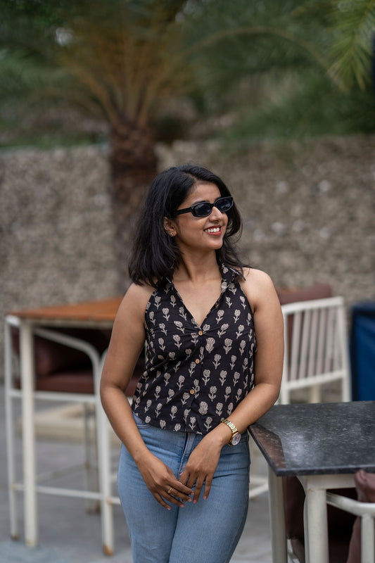 On The Rocks Halter Neck Top