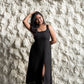 Disco Midi Slit Dress
