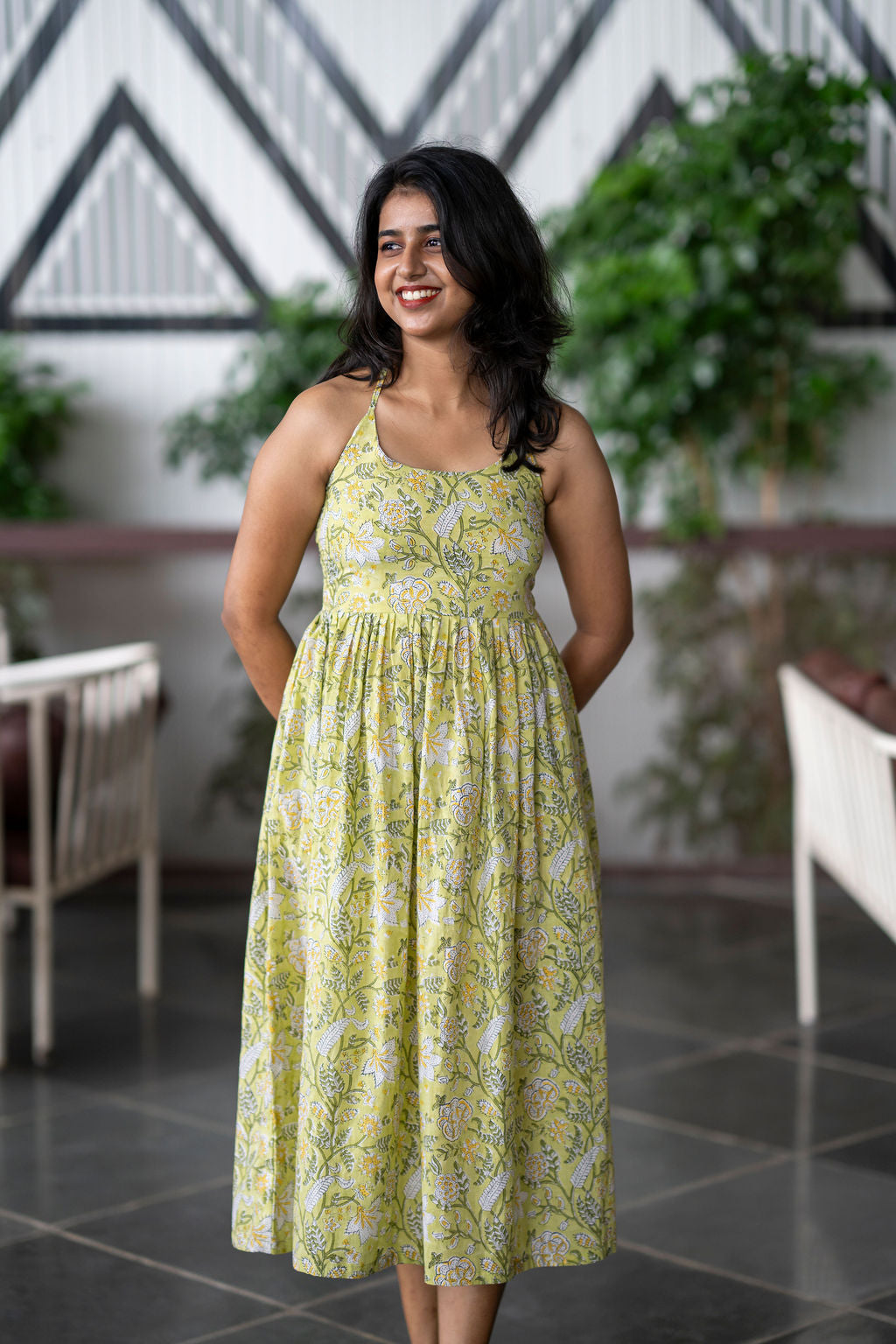 Sip & Spill Halter Neck Corset Dress