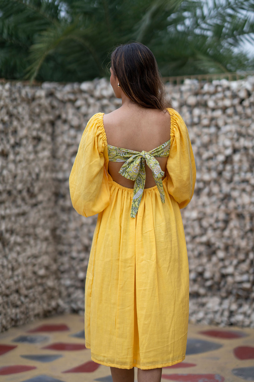Pina Colada Styled Back Dress