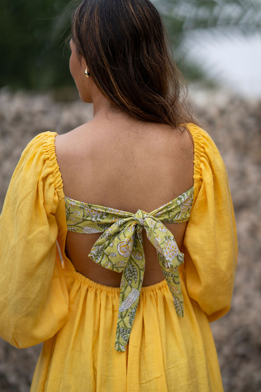 Pina Colada Styled Back Dress