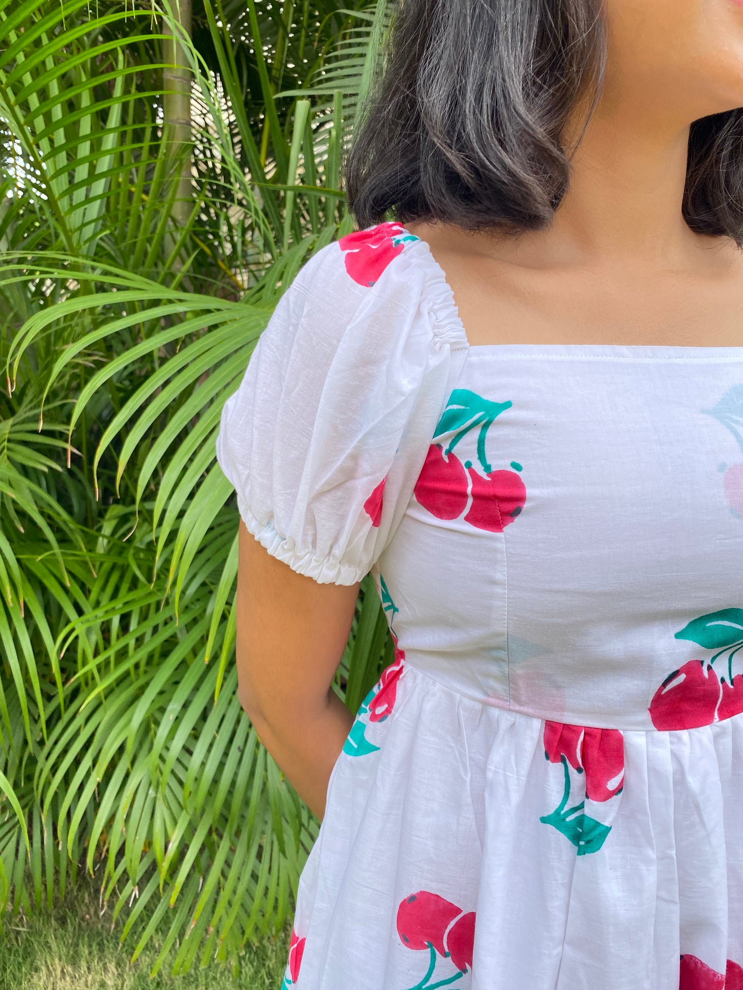 Cherry Styled Back Dress