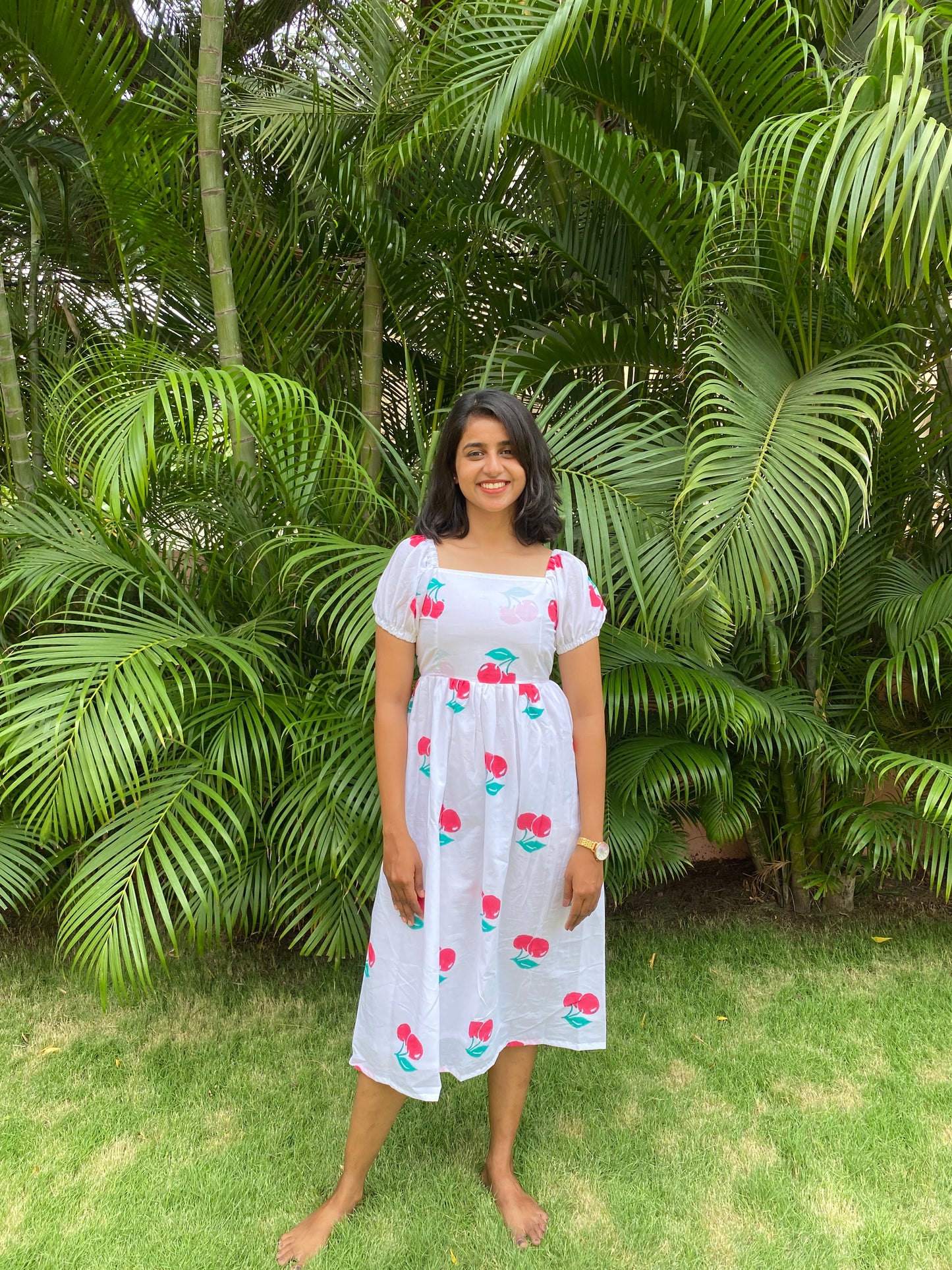 Cherry Styled Back Dress