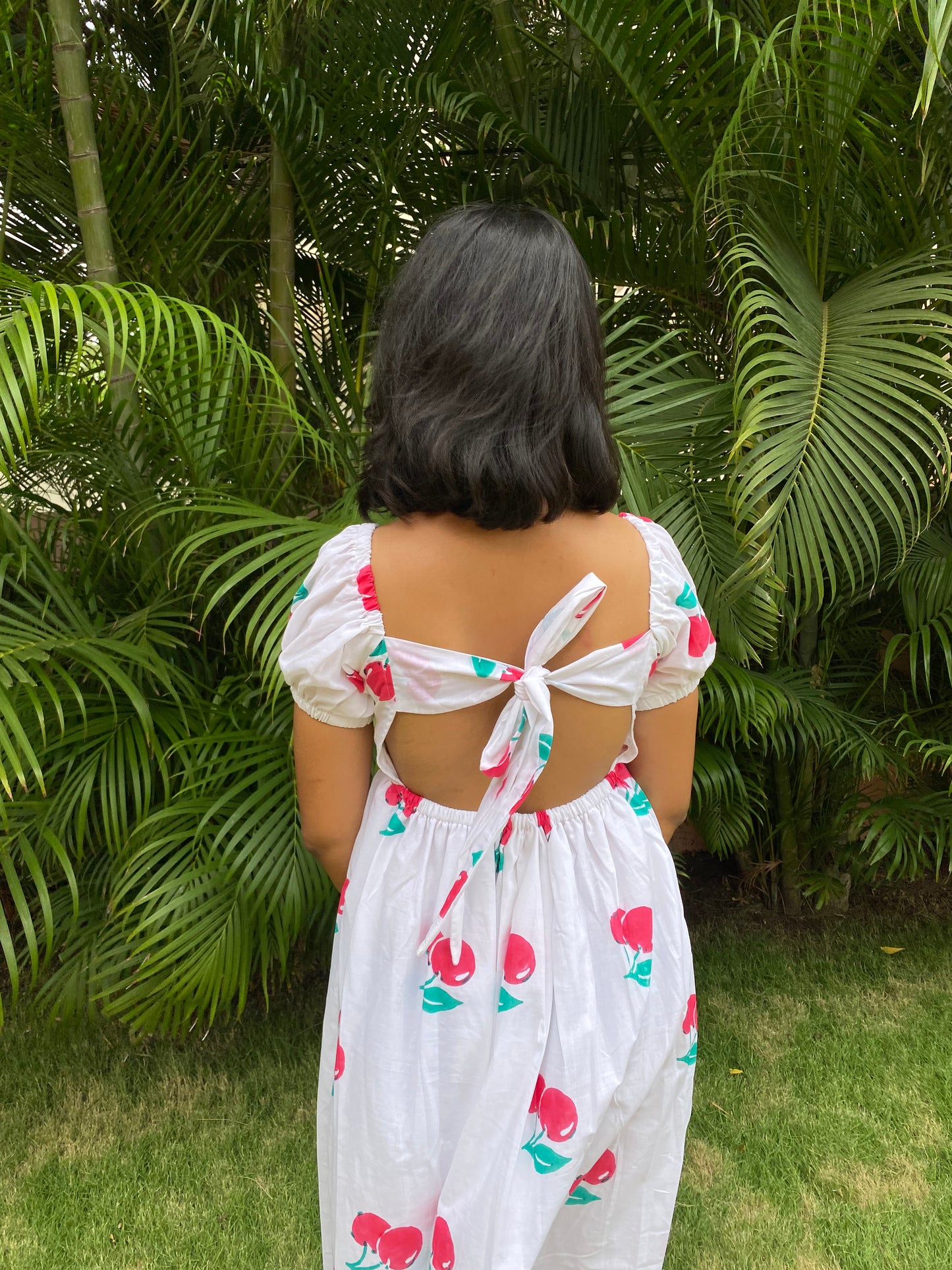 Cherry Styled Back Dress