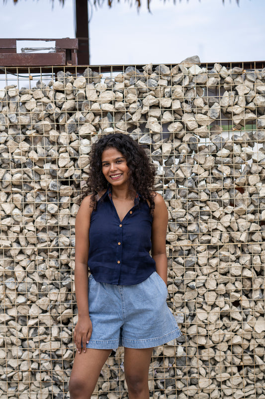 Bottoms Up Halter Neck Top