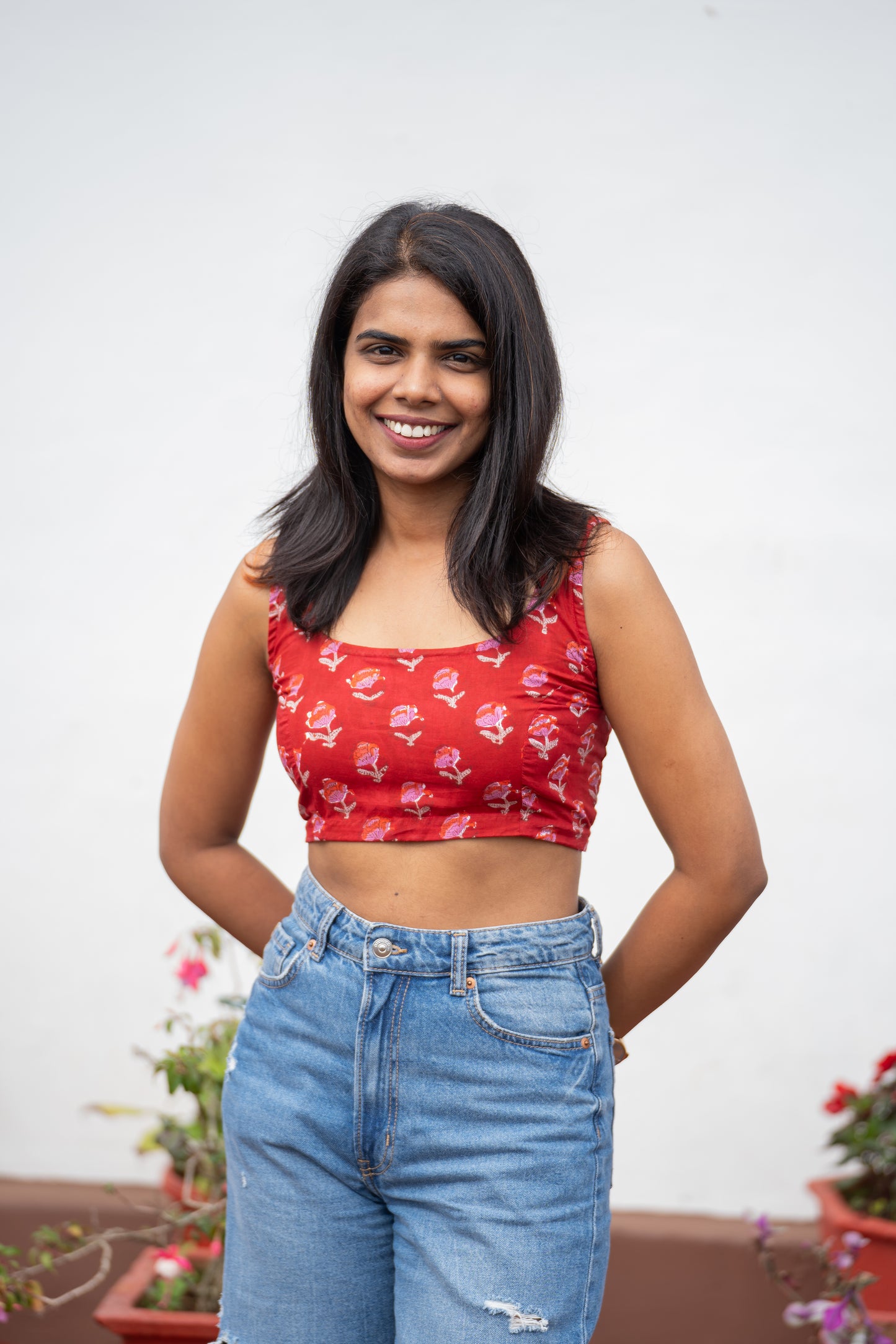 Raga Handblock Crop Top