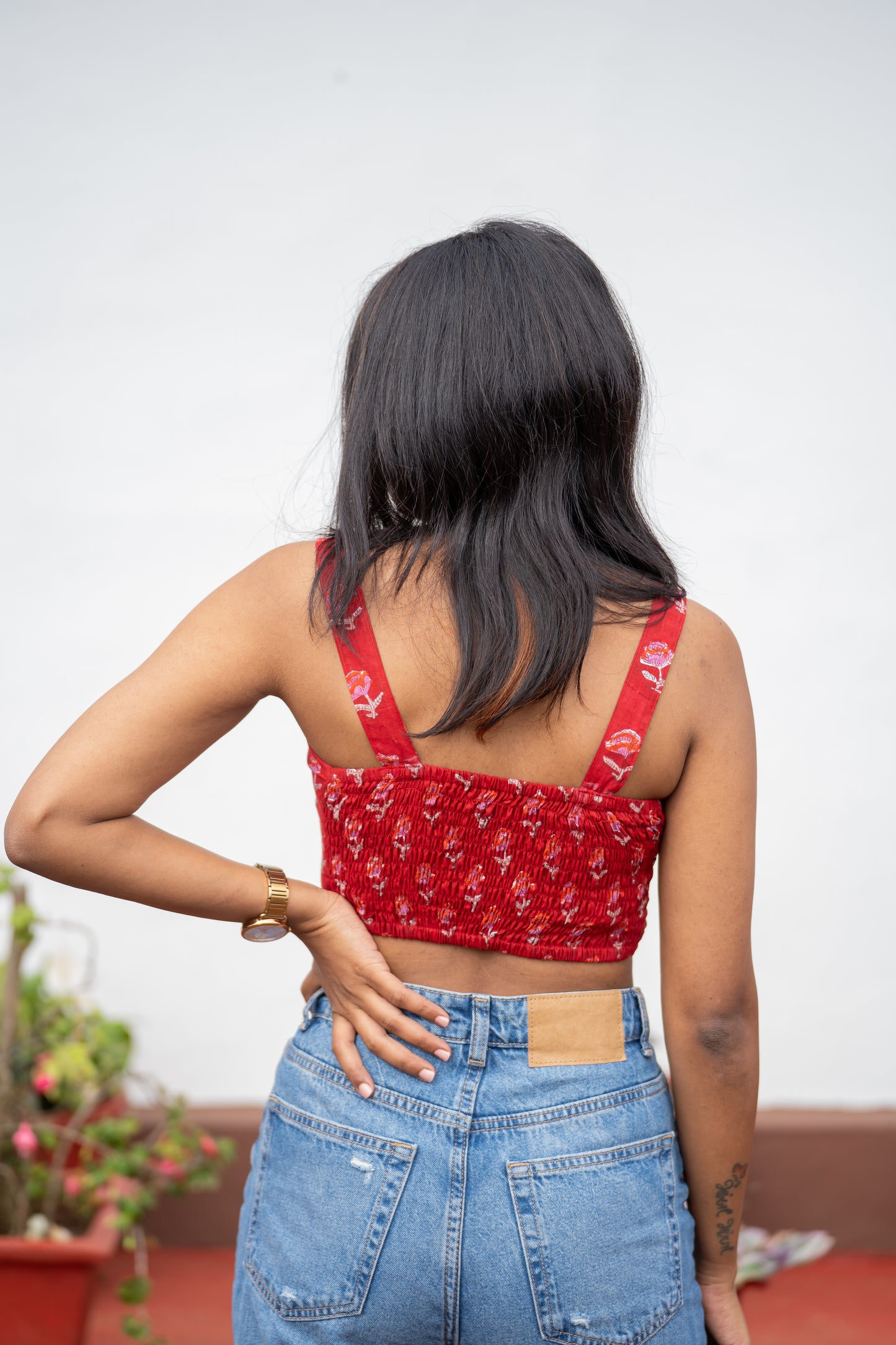 Raga Handblock Crop Top