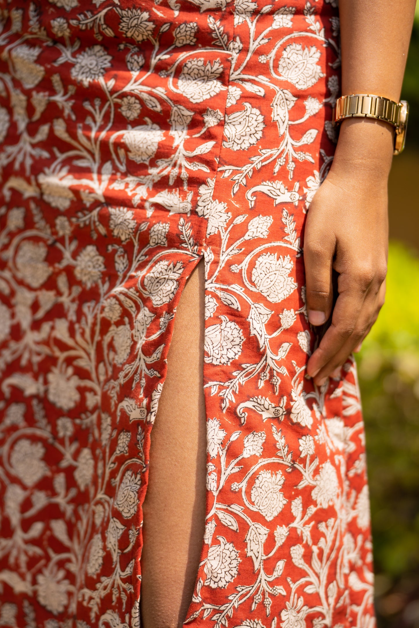 slit skirt and top