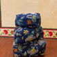 Handblock Quilted Travel Pouches- Set of 3