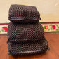 Handblock Quilted Travel Pouches- Set of 3