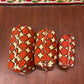 Handblock Quilted Travel Pouches- Set of 3