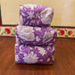Handblock Quilted Travel Pouches- Set of 3