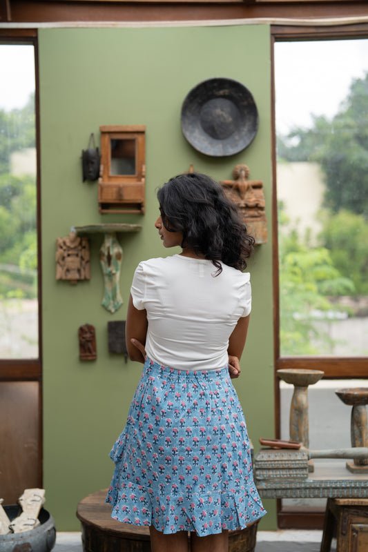 Lemon Tea Frilled Skort