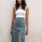 Mirthu Handblock Slit Skirt