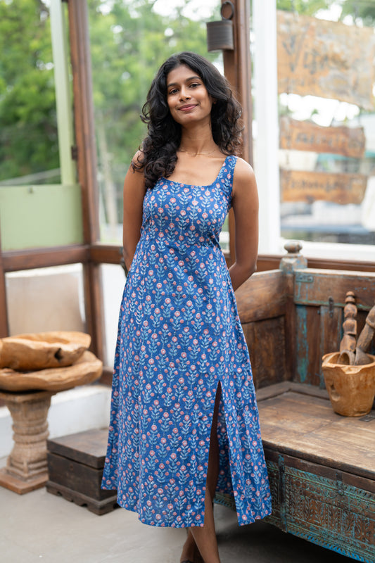 Orange Mittai Slit Dress