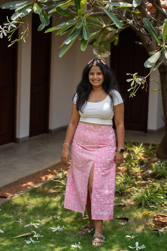 Panju Mittai Slit Skirt